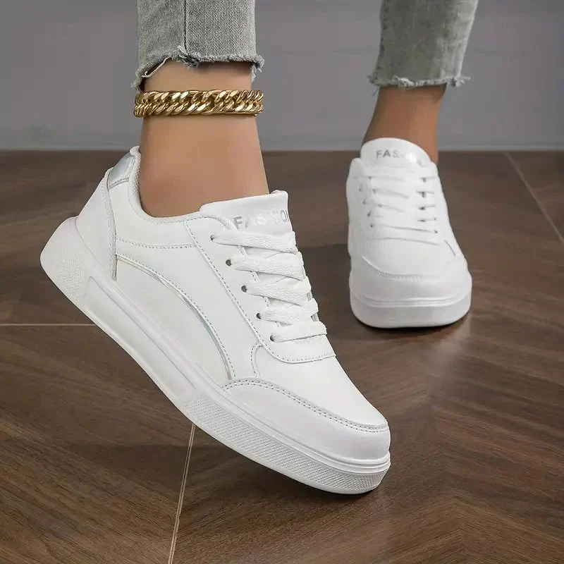 Damenschuhe - Schnürsenkel - Leichtgewichtig - Skate-Schuhe - Niedrige Sneakers