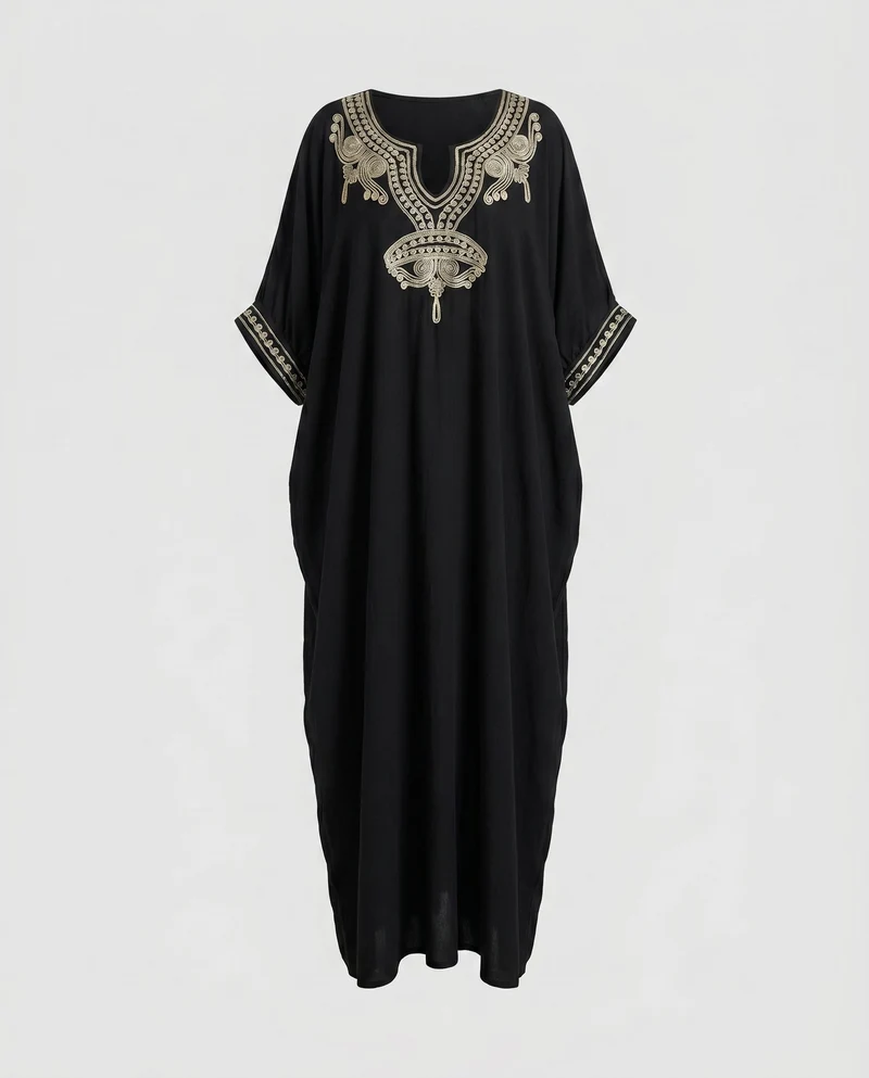 Damen Kaftan mit aufwendiger Bestickung