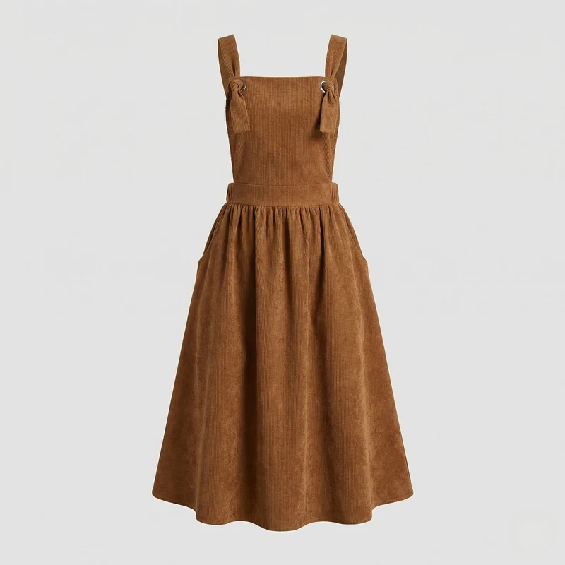 Midirock Damen Cord A-Linie