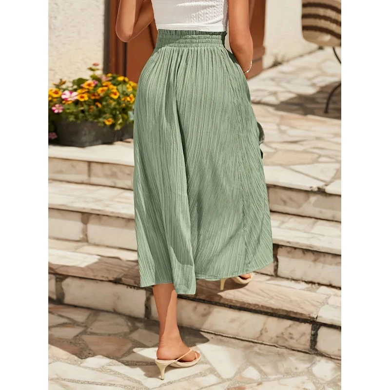 Damen Maxirock mit eleganter Asymmetrie und hohem Schlitz Nord Taschen