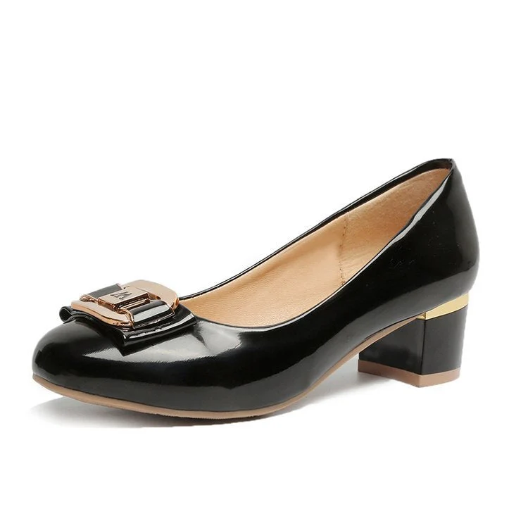 Damen elegante Pumps mit modischer Schnallenverzierung Nord Taschen