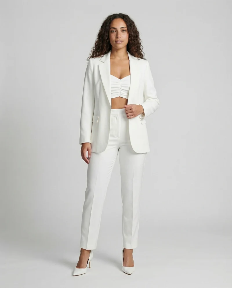 Stylisches 3-teiliges Set (Blazer, Oberteil, Hose)