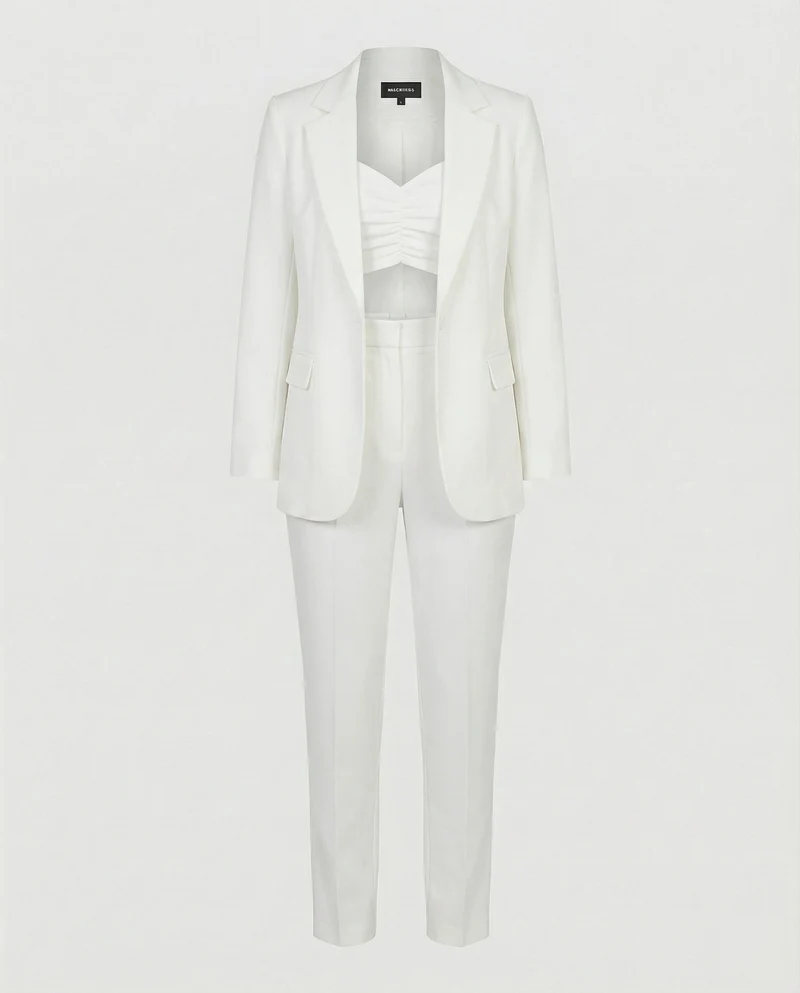 Stylisches 3-teiliges Set (Blazer, Oberteil, Hose)