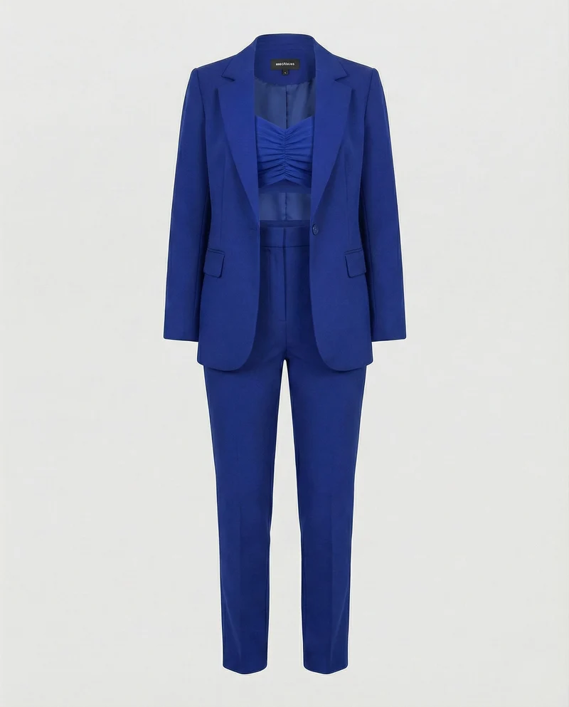 Stylisches 3-teiliges Set (Blazer, Oberteil, Hose)