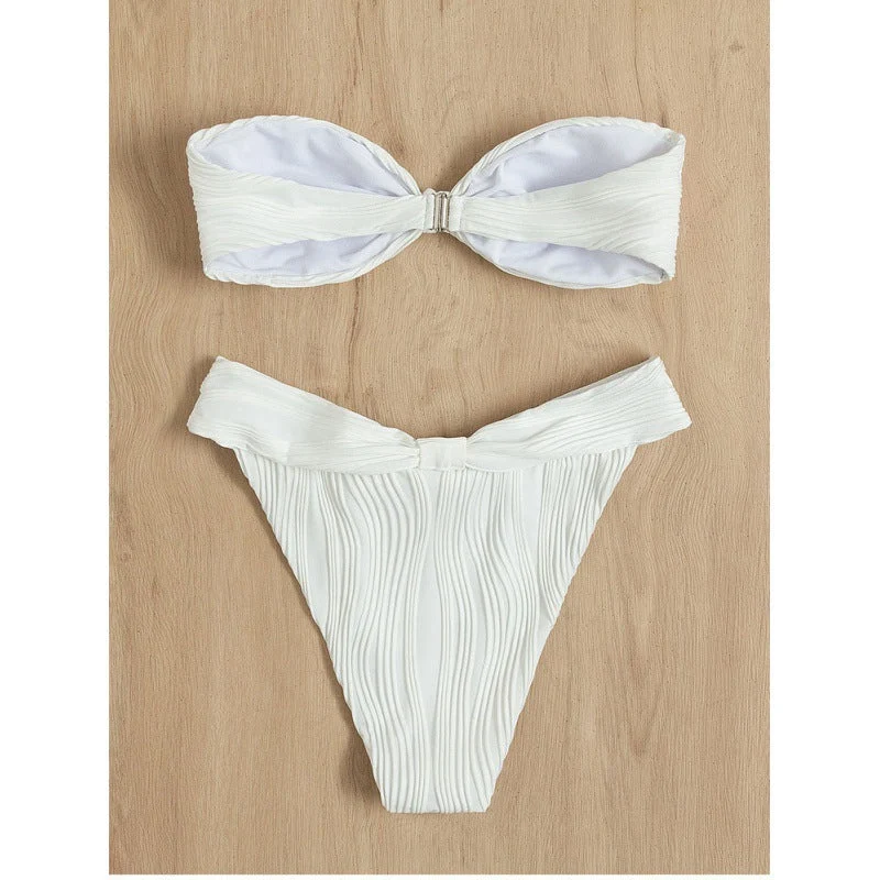 Damen Bandeau-Bikini mit Raffungen Nord Taschen