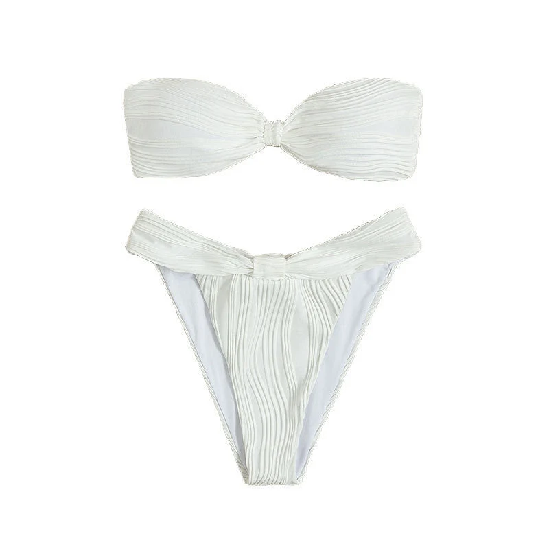 Damen Bandeau-Bikini mit Raffungen Nord Taschen