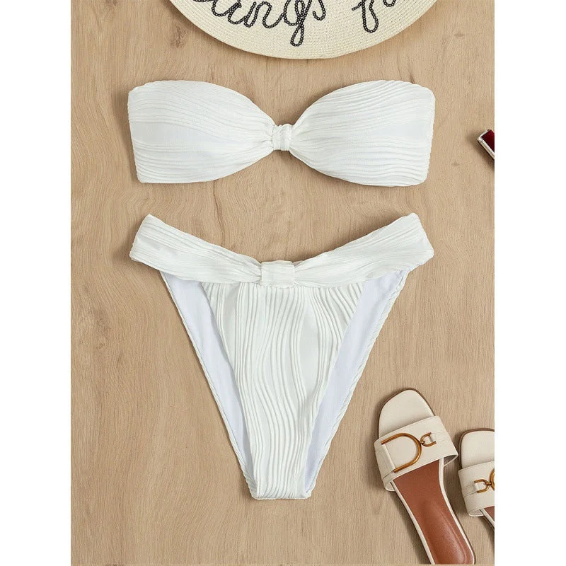 Damen Bandeau-Bikini mit Raffungen Nord Taschen