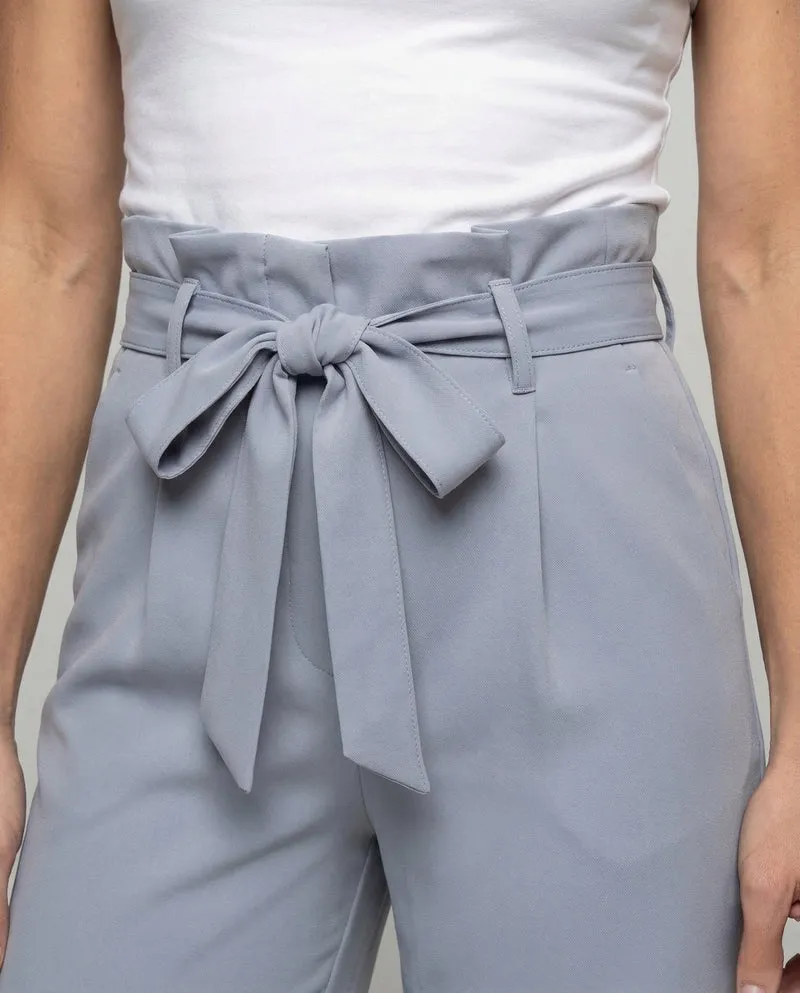Damen Paperbag Palazzo Hose