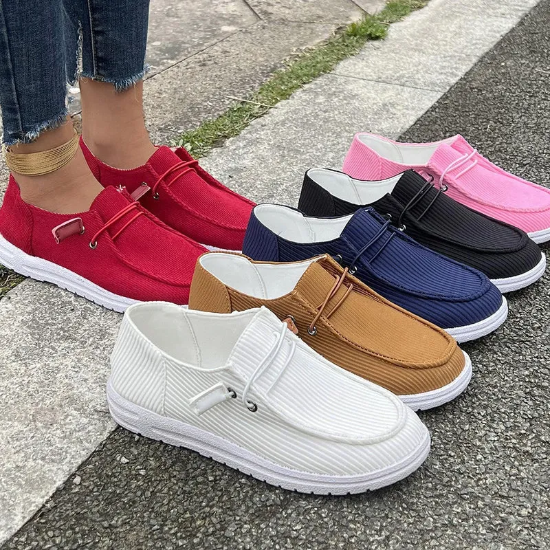 Damen Slip-On Sneakers mit elastischem Obermaterial und rutschfester Sohle