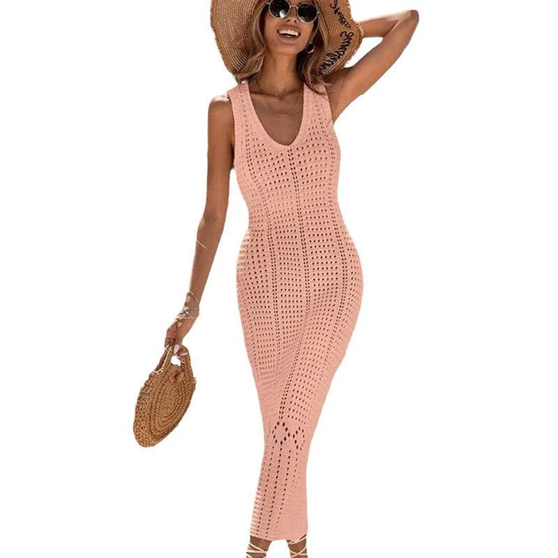 Damen gehäkeltes Sommer-Maxikleid