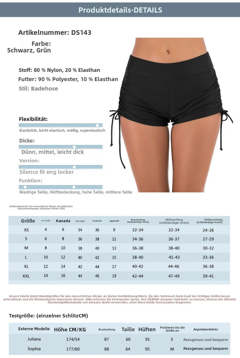 Nord Taschen | Stretch-Badeanzüge mit hoher Taille