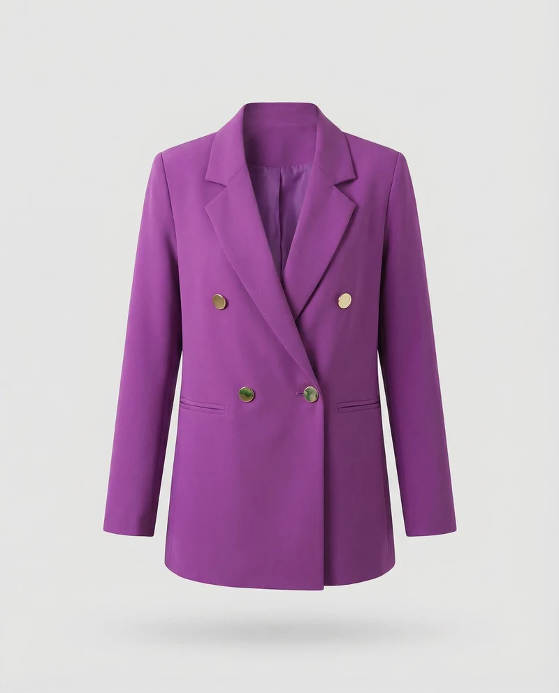 Damen Markante Zweireihige Blazer