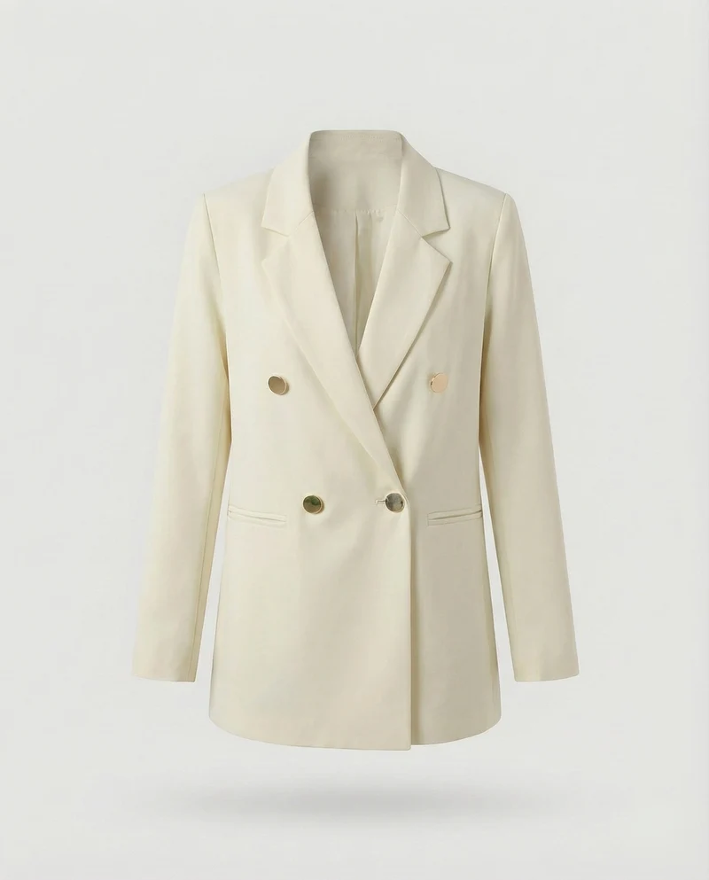Damen Markante Zweireihige Blazer