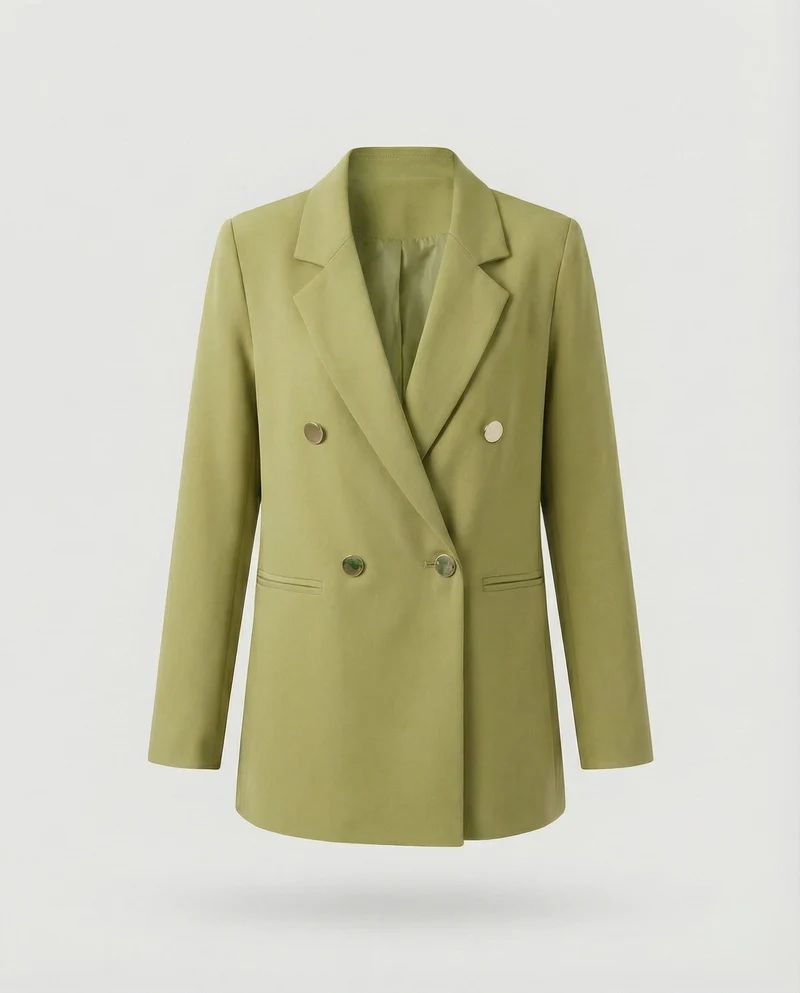 Damen Markante Zweireihige Blazer