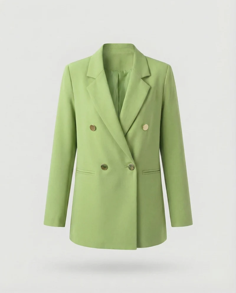 Damen Markante Zweireihige Blazer