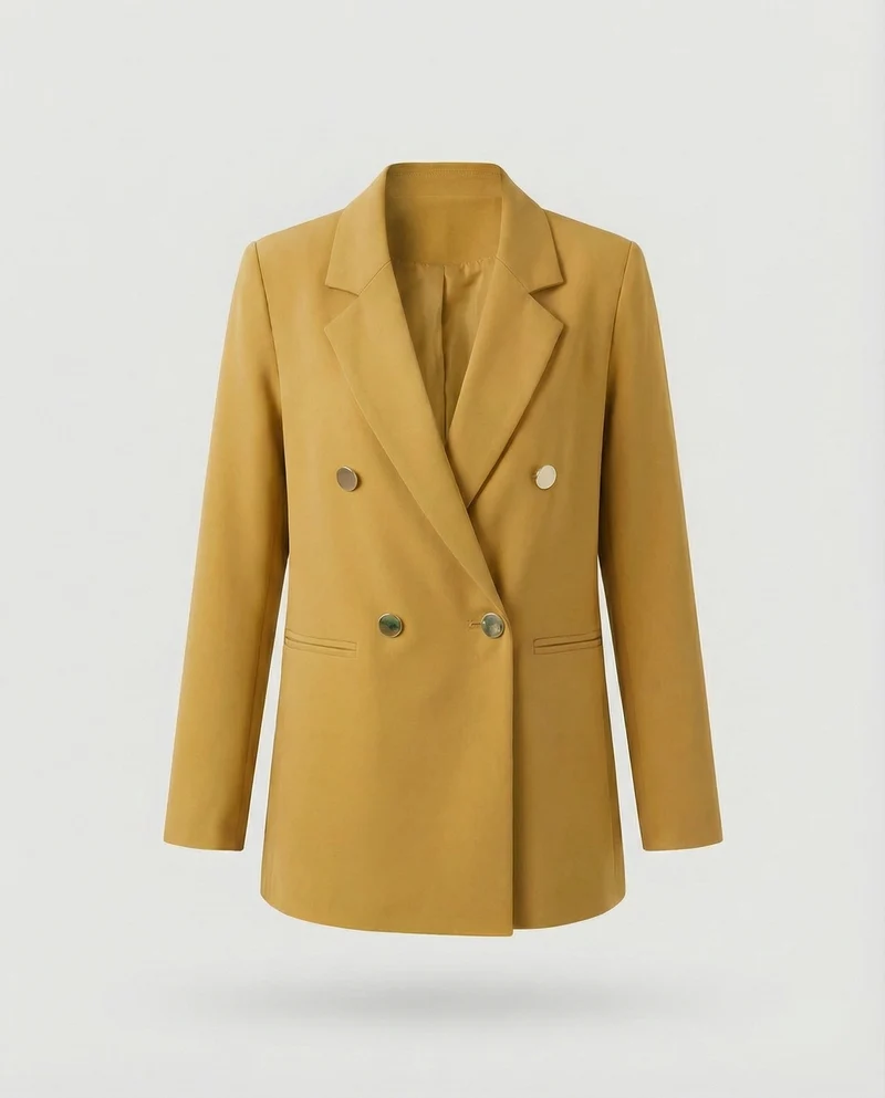 Damen Markante Zweireihige Blazer