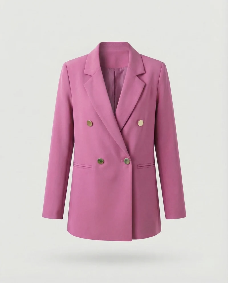Damen Markante Zweireihige Blazer