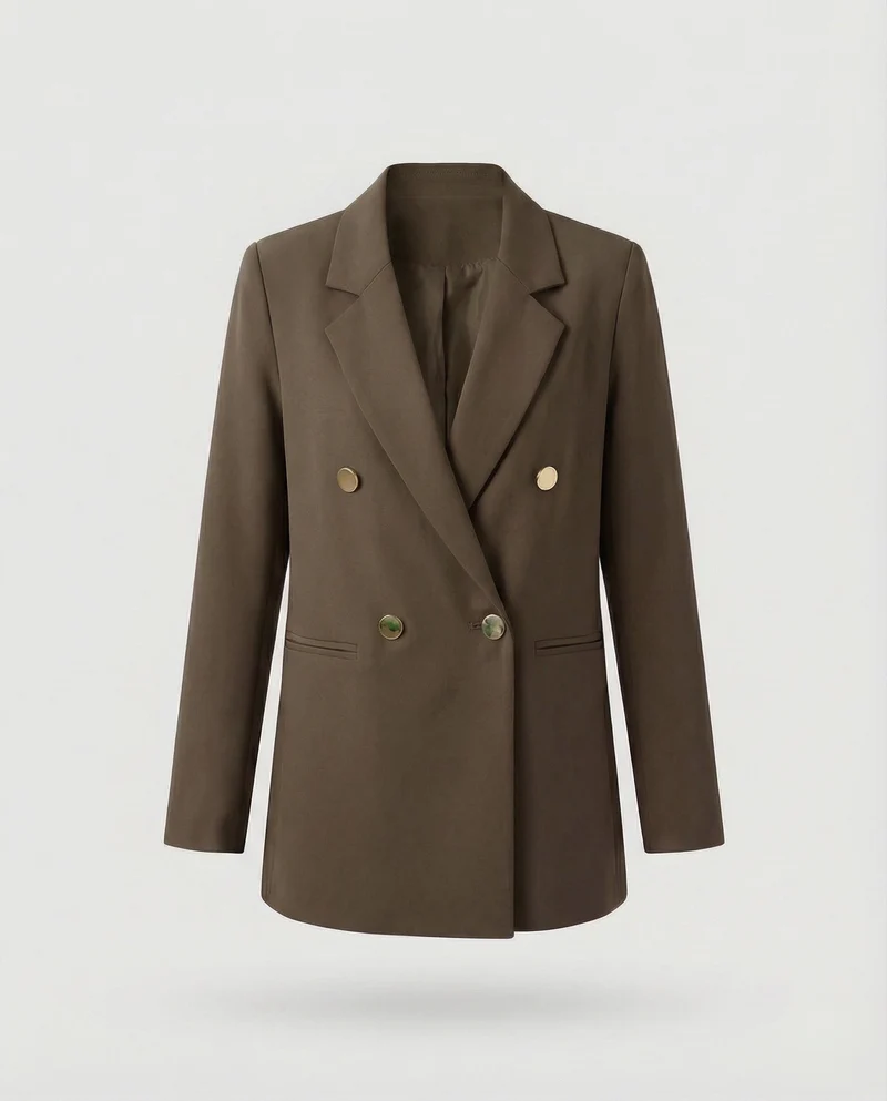 Damen Markante Zweireihige Blazer