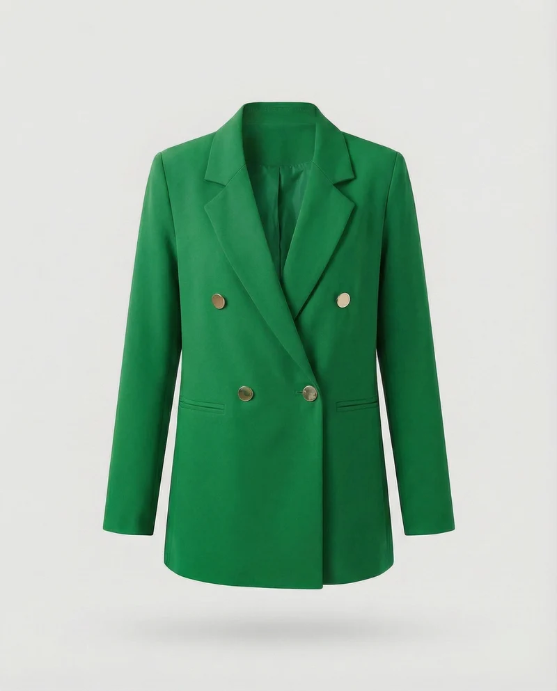Damen Markante Zweireihige Blazer