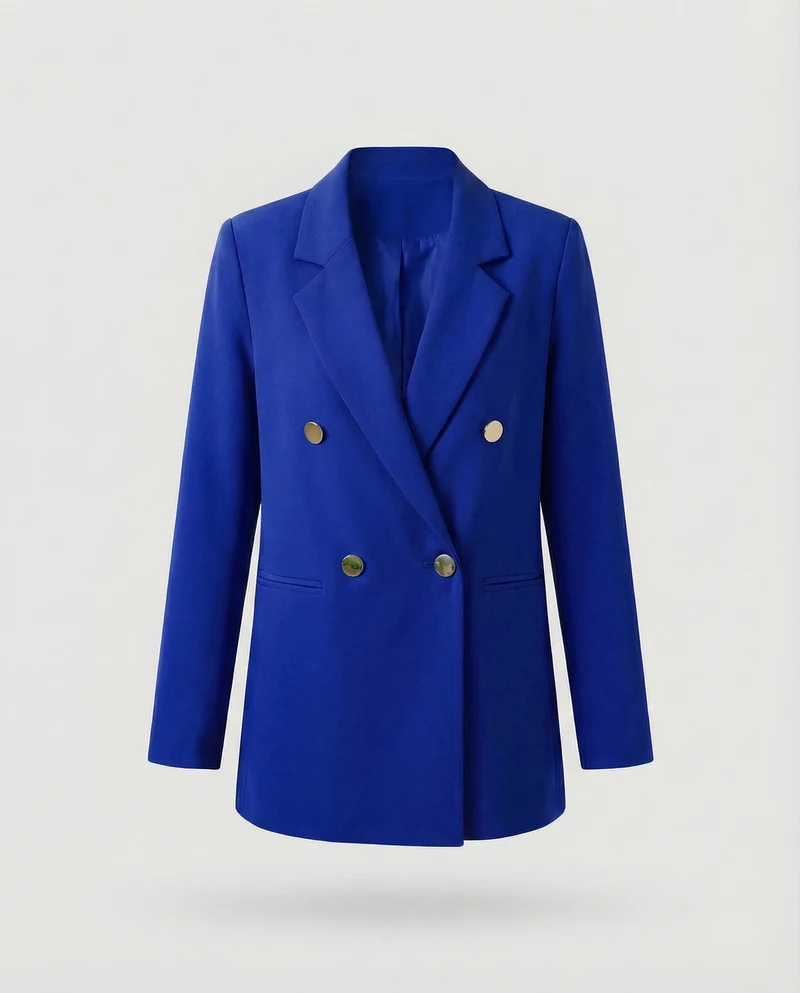 Damen Markante Zweireihige Blazer