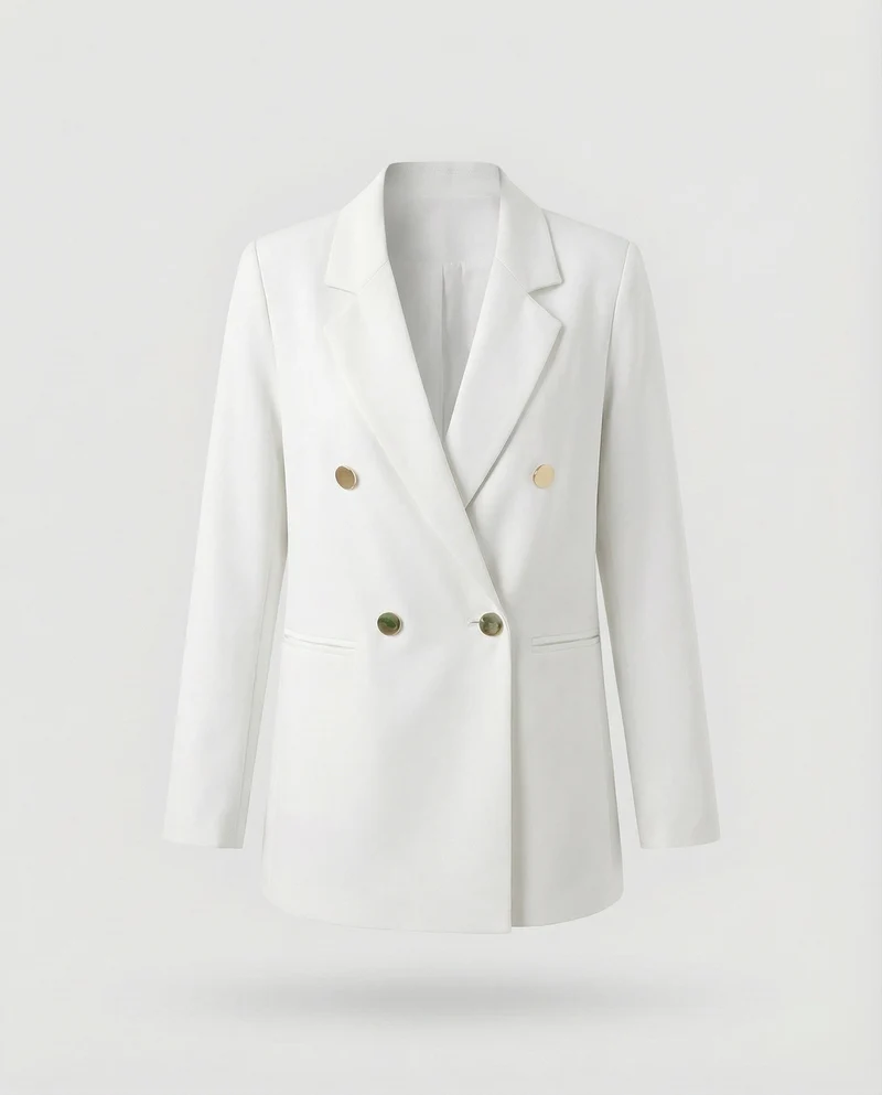 Damen Markante Zweireihige Blazer