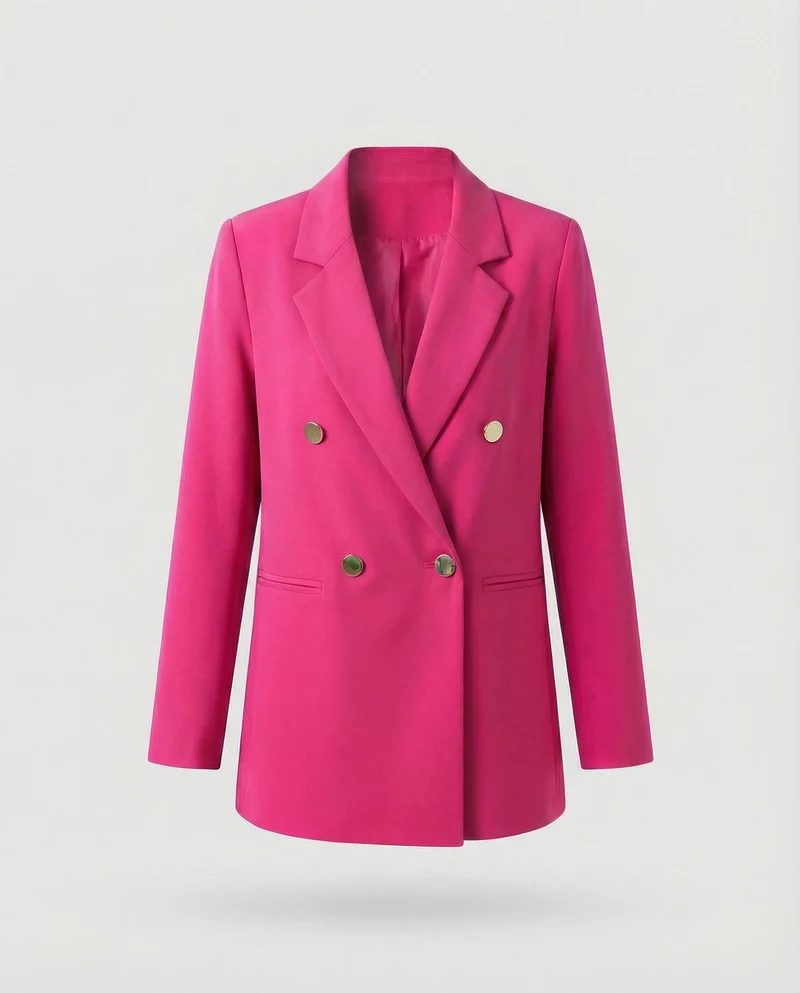 Damen Markante Zweireihige Blazer