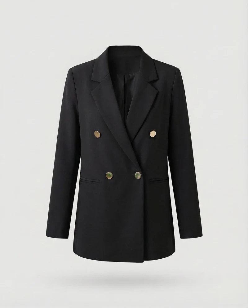 Damen Markante Zweireihige Blazer