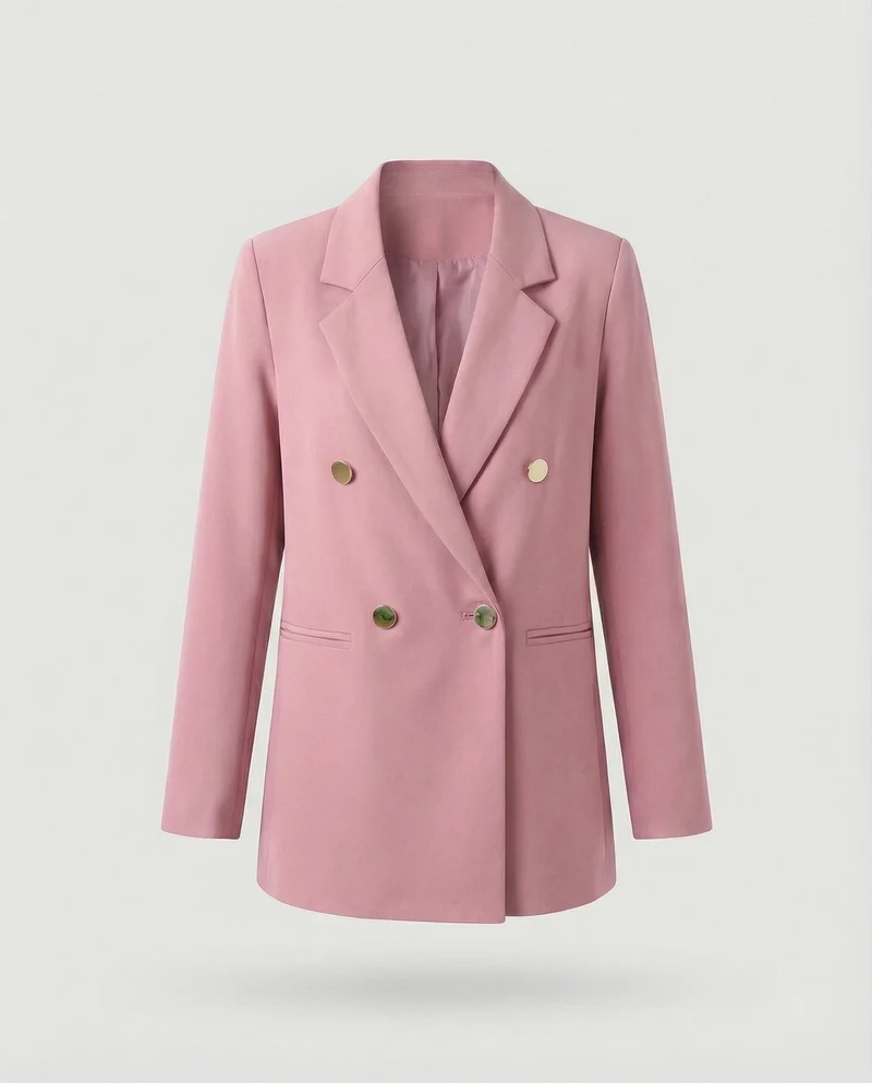 Damen Markante Zweireihige Blazer