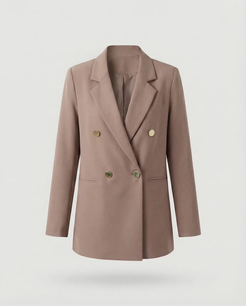 Damen Markante Zweireihige Blazer