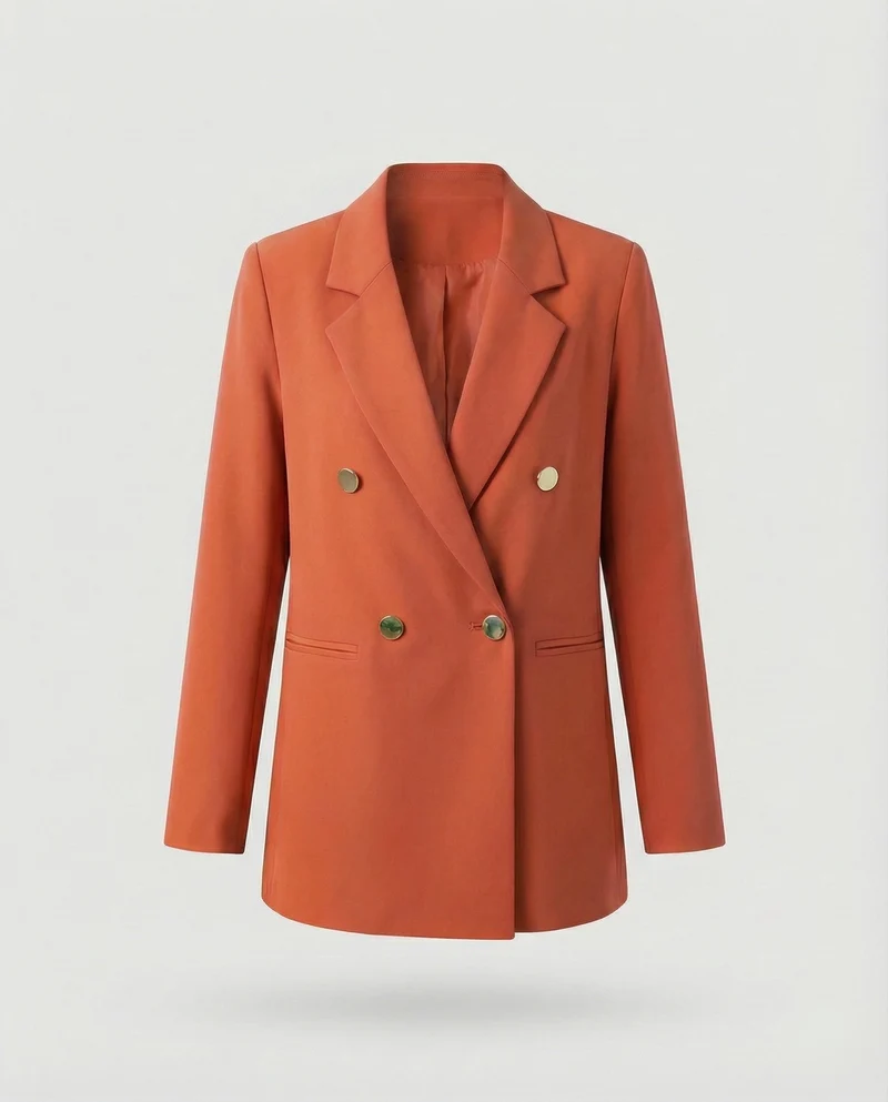Damen Markante Zweireihige Blazer