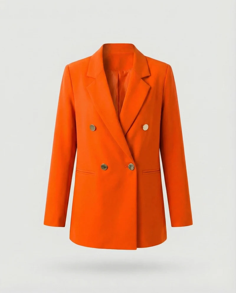 Damen Markante Zweireihige Blazer