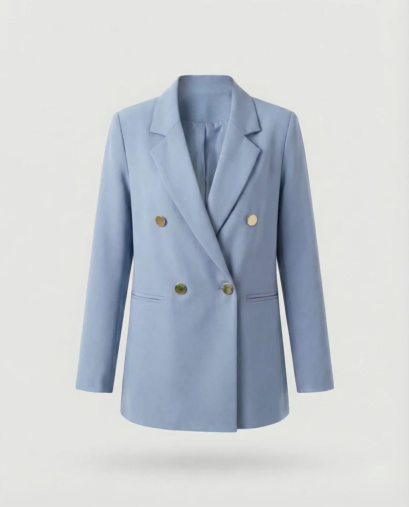 Damen Markante Zweireihige Blazer