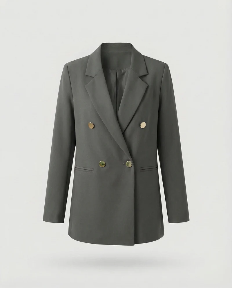 Damen Markante Zweireihige Blazer