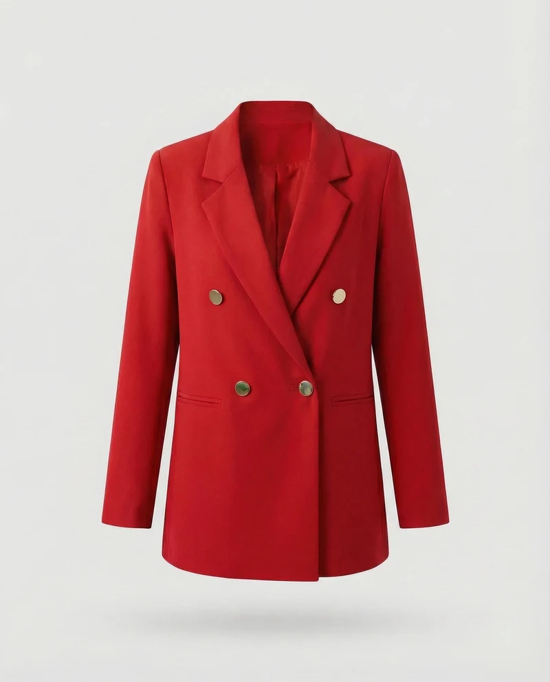 Damen Markante Zweireihige Blazer