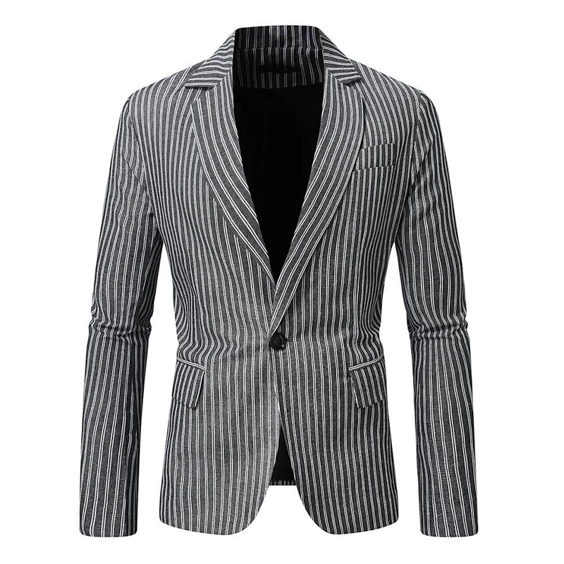 Herren eleganter Blazer mit feinen Streifen