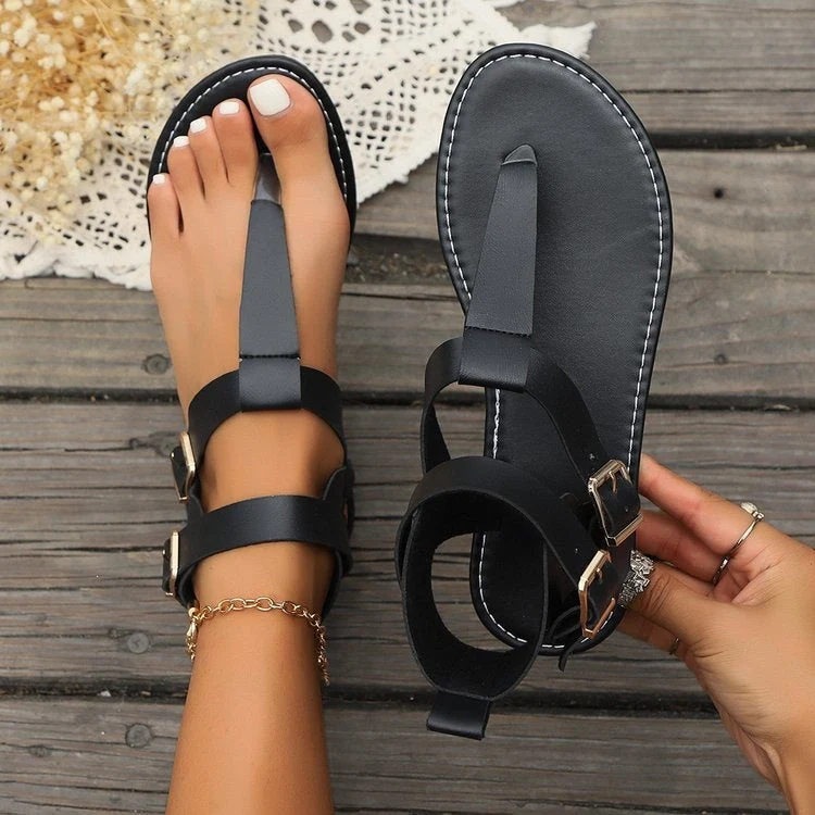 Damen Fußfreundliche Sandalen mit verstellbarem Riemendesign