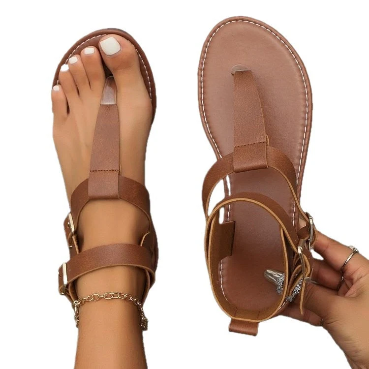 Damen Fußfreundliche Sandalen mit verstellbarem Riemendesign