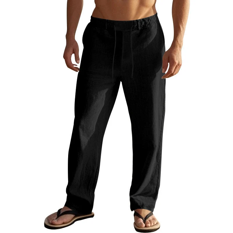Herren Bequeme Strandhose mit verstellbarem Kordelzug und leichten Materialien