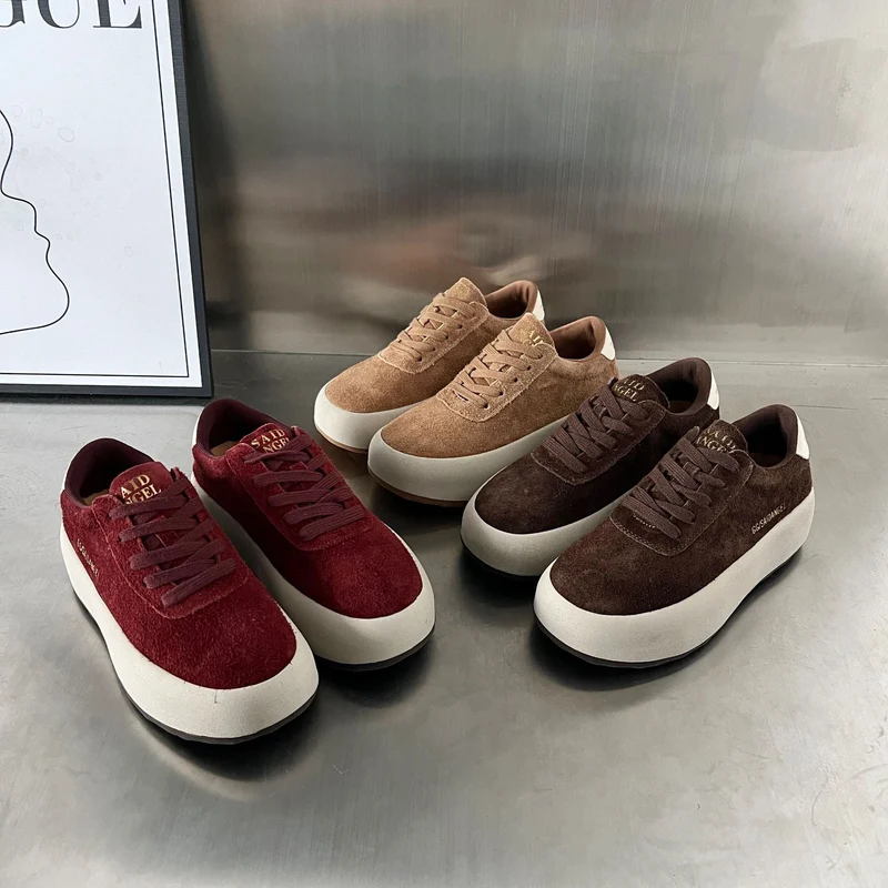 Damen Sneaker aus hochwertigem Wildleder mit dämpfender Sohle Nord Taschen