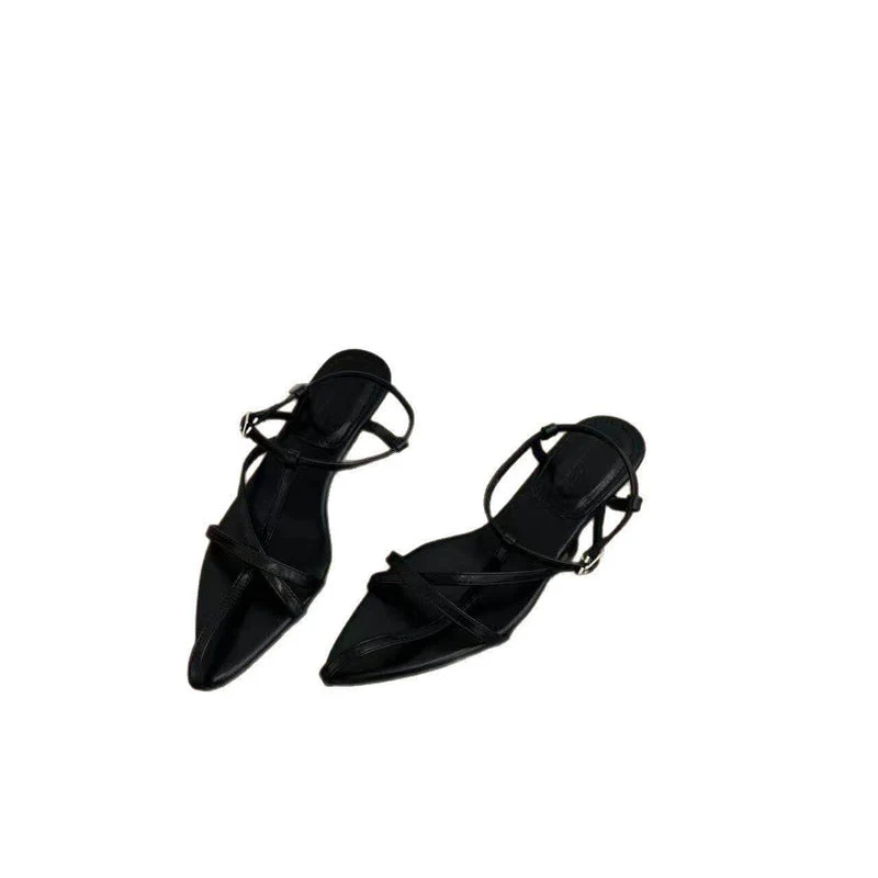 Damen spitze Slingback Sandalen mit elegantem Riemendesign