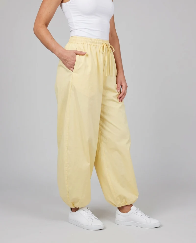 Damen Lässige Luftige Culottes mit elastischem Bund und Bindeverschluss