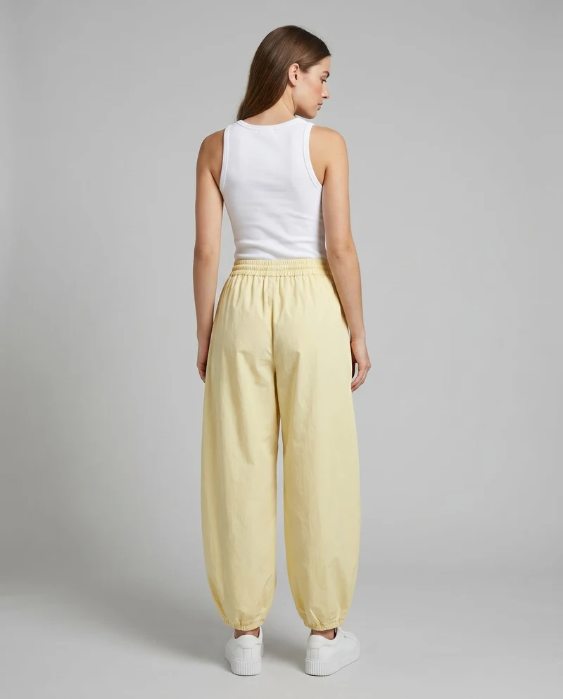 Damen Lässige Luftige Culottes mit elastischem Bund und Bindeverschluss