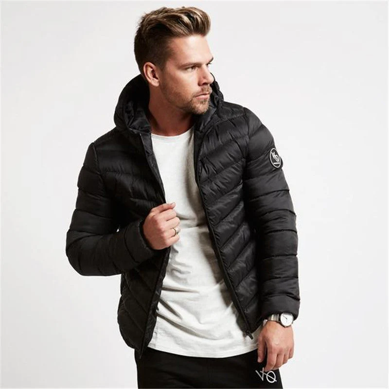 Herren leichte Daunenjacke