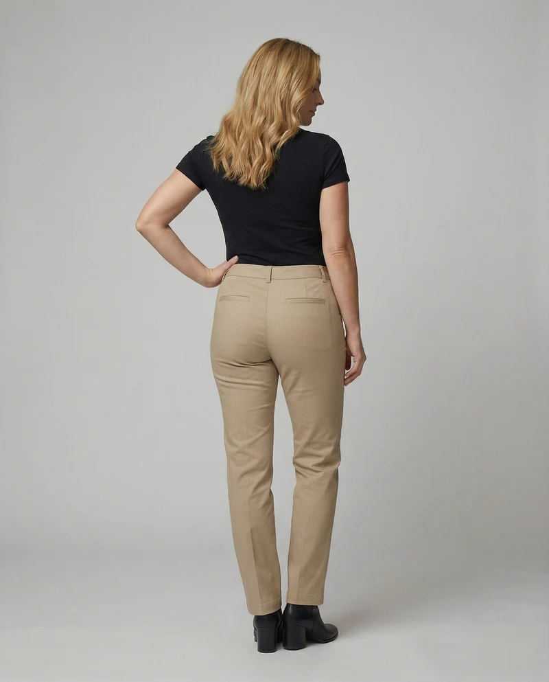 Damen Business Stoffhose mit hohem Bund