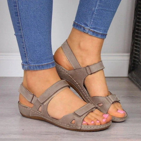 Damen Sportliche Sandalen mit verstellbaren Riemen und ergonomischem Fußbett