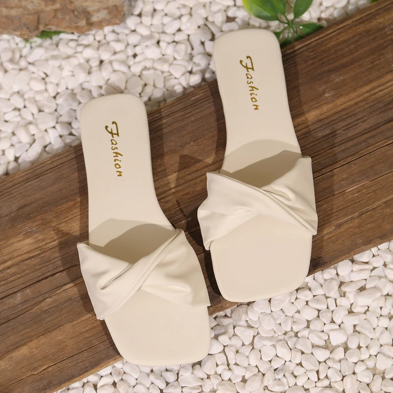 Damen Riemensandalen mit elegantem Knotendesign und rutschfester Sohle Nord Taschen