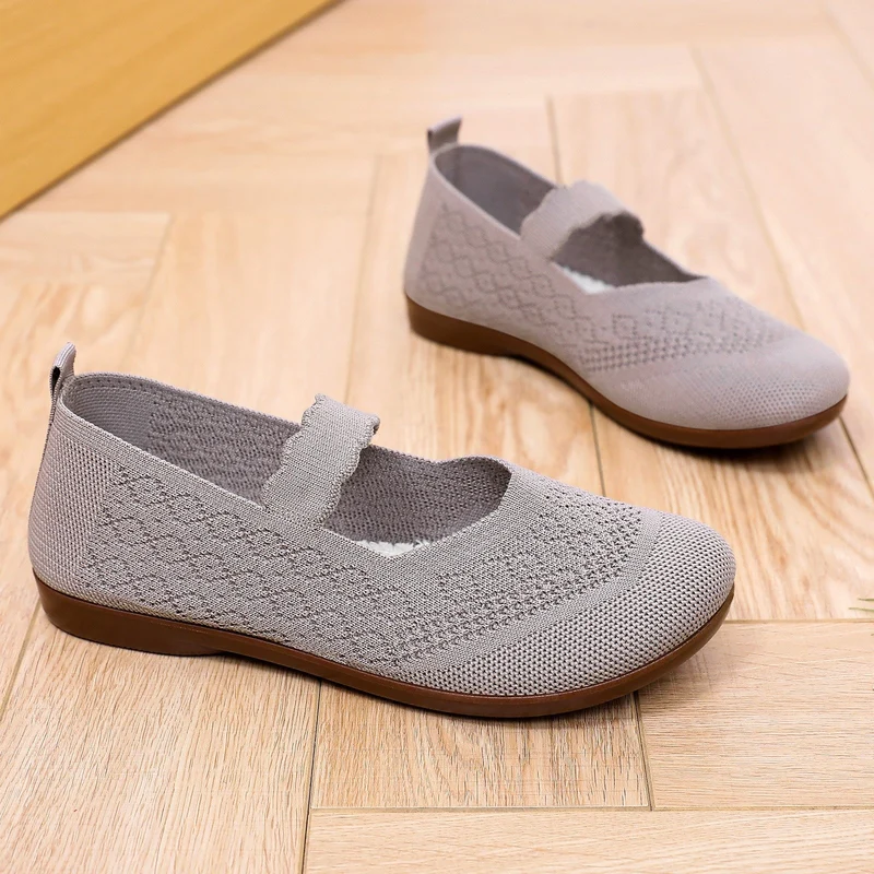 Damen Komfortable Slip-On Ballerinas