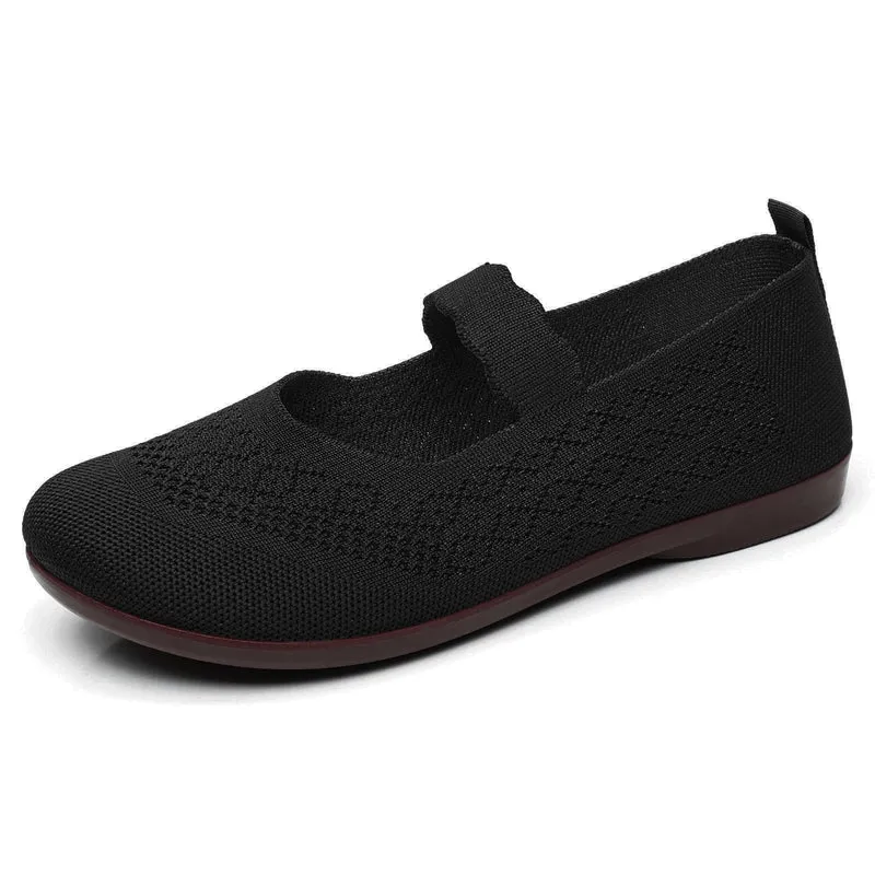 Damen Komfortable Slip-On Ballerinas