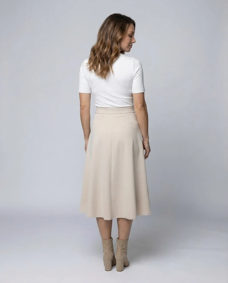 Damen Maxirock A Linie Stretch