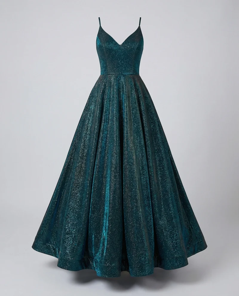 Damen Prinzessinnen-Ballkleid Korsage Volant-Tellerrock